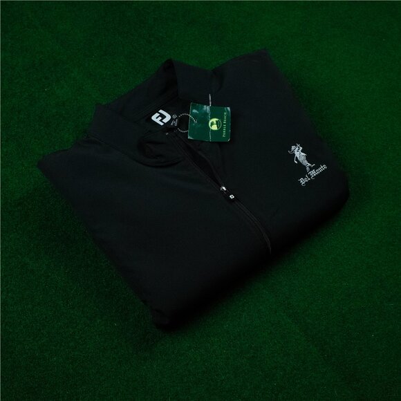 NWT FootJoy Del Monte Black Half-Zip Vest - Picture 1 of 4